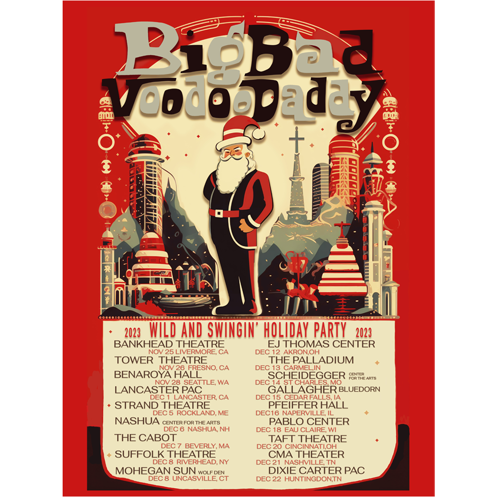 Limited Edition 2023 Wild & Swingin’ Holiday Tour Poster